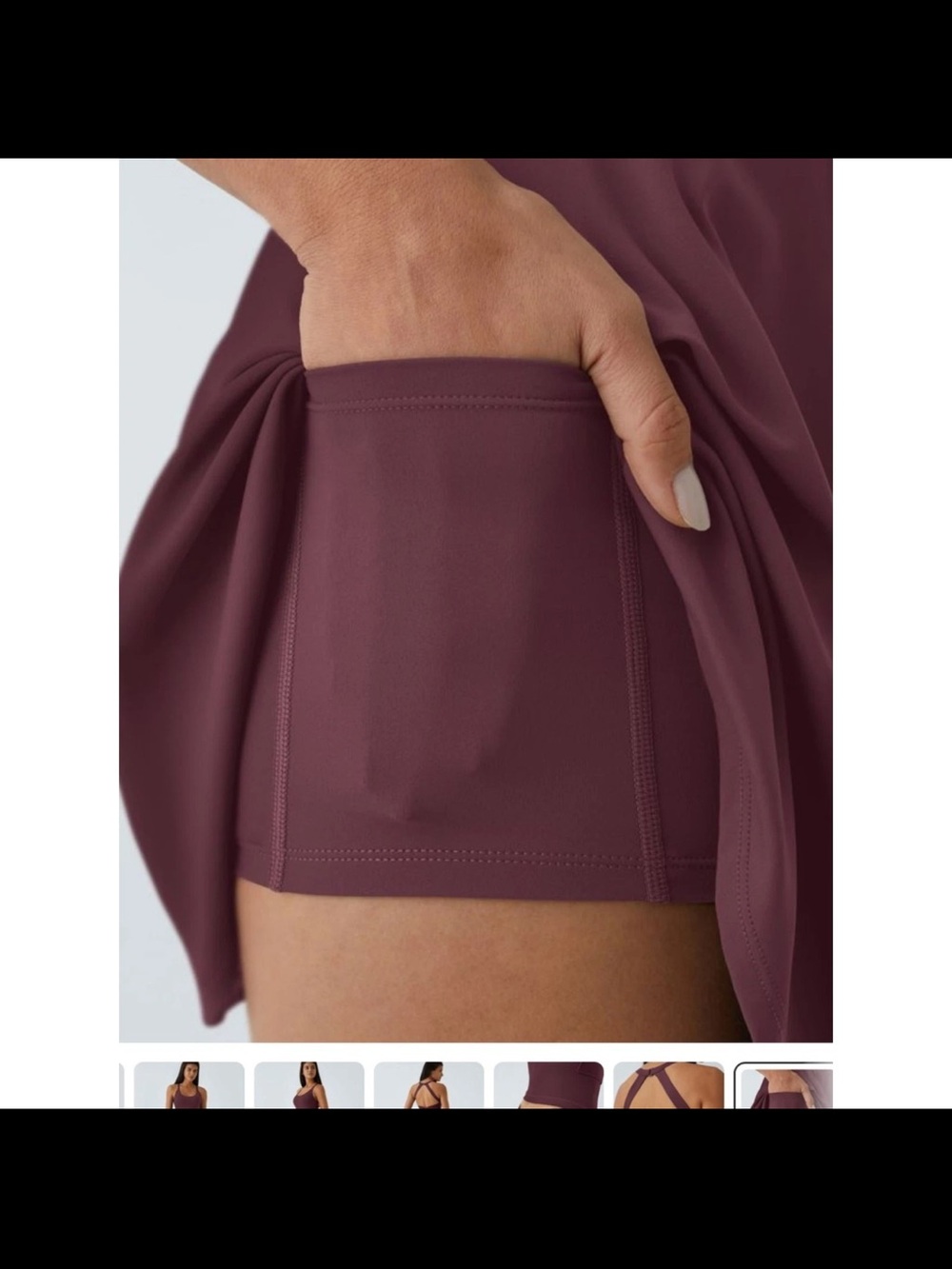 HALARA Plum Easypeasy Racerback Skater Dress - Picture 2 of 6